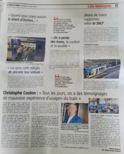 Déplacements en train trop difficile à Lille