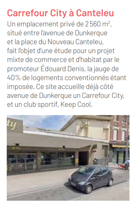 Projet immobilier Carrefour City Lambersart