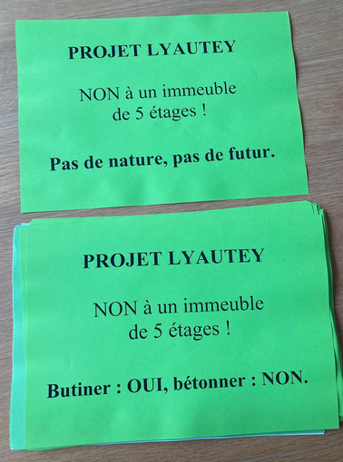 Affichette du collectif Lyautey