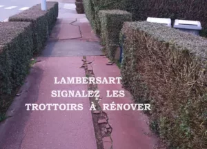 Lambersart, trottoirs à rénover