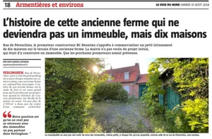 L’histoire de cette ancienne ferme qui ne deviendra pas un immeuble, mais dix maisons