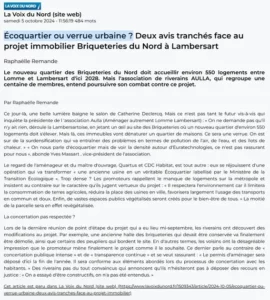 Le projet immobilier sur le site de l'ancienne briqueterie de Lambersart : écoquartier ou verrue ?