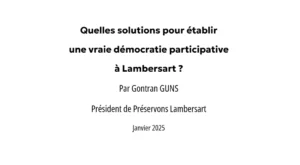 4 propositions pour une vraie démocratie participative à Lambersart