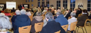 Réunion électorale de la liste Préservons Lambersart en mars 2026 dans la salle du Castel Saint-Gérard