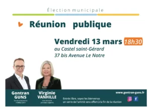 Réunion publique spéciale élection Lambersart – vendredi 13 mars 2026